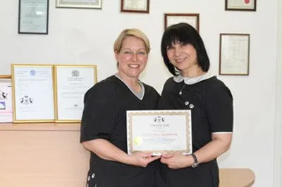 Svetlana Head Tutor of the school with Alex