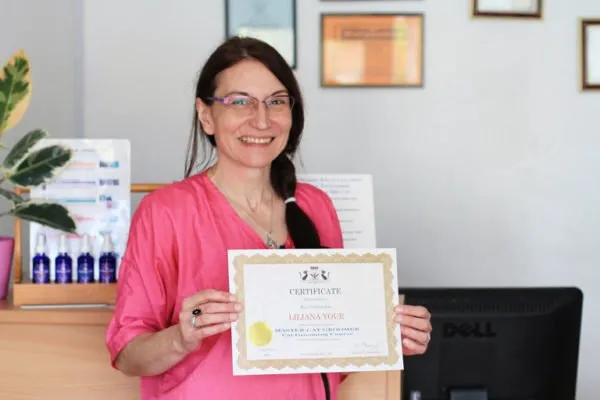 Liliana graduated Master Cat Groomer